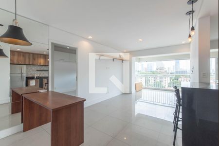 Sala de apartamento para alugar com 1 quarto, 49m² em Vila Cordeiro, São Paulo