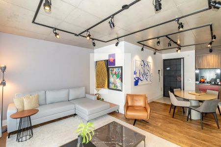 Sala de apartamento à venda com 1 quarto, 80m² em Itaim Bibi, São Paulo