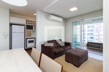 Sala de apartamento para alugar com 1 quarto, 47m² em Campo Belo, São Paulo