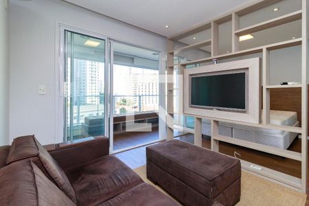 Sala de apartamento para alugar com 1 quarto, 47m² em Campo Belo, São Paulo