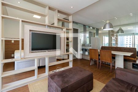 Sala de apartamento para alugar com 1 quarto, 47m² em Campo Belo, São Paulo