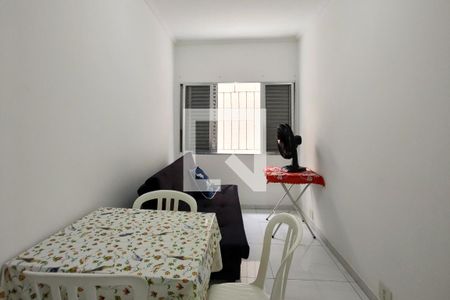 Sala de apartamento para alugar com 1 quarto, 50m² em Boqueirão, Praia Grande