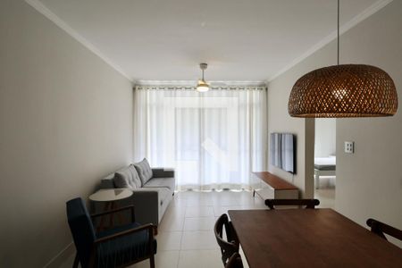 Sala de apartamento para alugar com 2 quartos, 85m² em Jardim Belmar, Guarujá