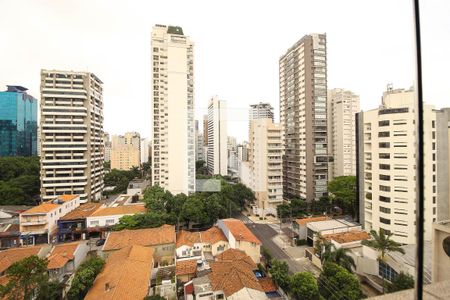 Vista da Sala de apartamento à venda com 3 quartos, 112m² em Indianópolis, São Paulo