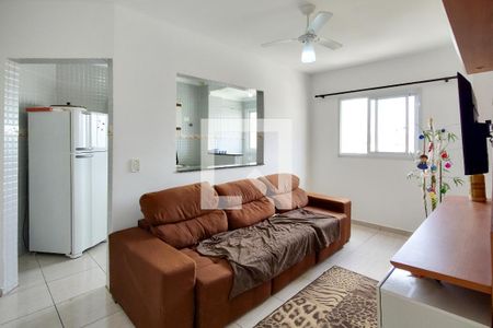 Sala de apartamento para alugar com 1 quarto, 40m² em Vila Tupi, Praia Grande