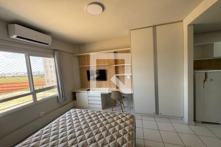 Sala - Dormitório de kitnet/studio para alugar com 1 quarto, 22m² em Iguatemi, Ribeirão Preto