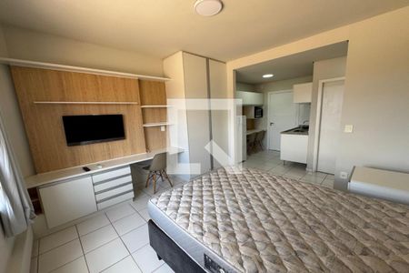 Sala - Dormitório de kitnet/studio para alugar com 1 quarto, 22m² em Iguatemi, Ribeirão Preto