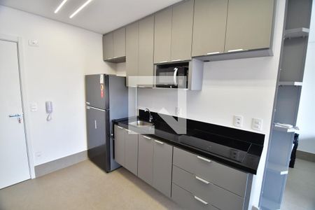 Cozinha de kitnet/studio para alugar com 1 quarto, 42m² em Cambuí, Campinas