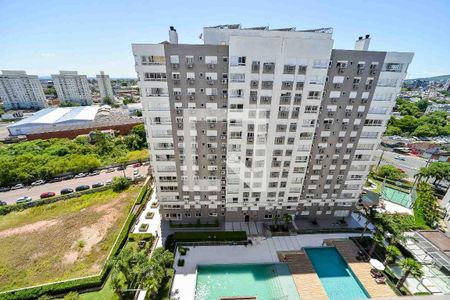 Vista da Sala de apartamento à venda com 3 quartos, 75m² em São Sebastião, Porto Alegre