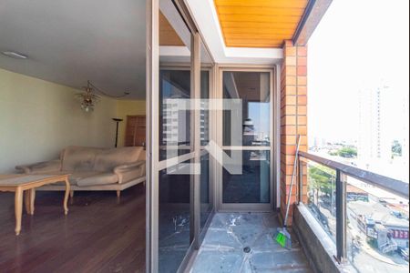 Varanda da Sala de apartamento à venda com 4 quartos, 178m² em Vila Gilda, Santo André