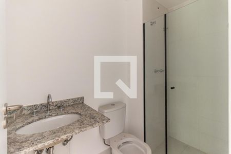 Banheiro de kitnet/studio à venda com 1 quarto, 22m² em República, São Paulo