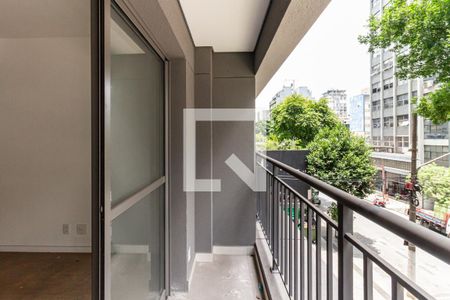 Varanda de kitnet/studio à venda com 1 quarto, 22m² em República, São Paulo