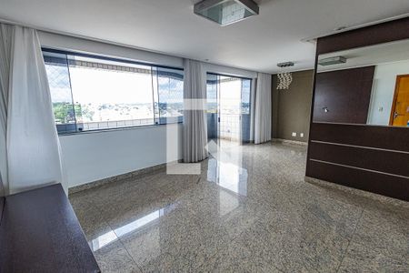 Sala de apartamento para alugar com 3 quartos, 112m² em Castelo, Belo Horizonte