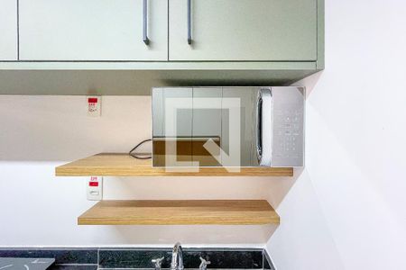 Cozinha de kitnet/studio para alugar com 1 quarto, 23m² em Pinheiros, São Paulo