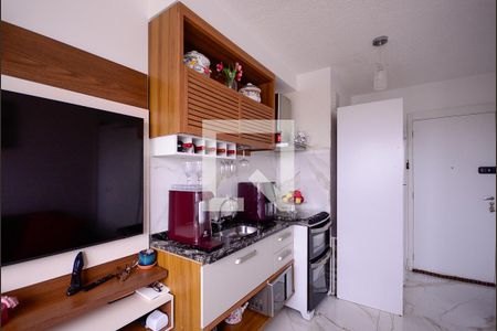 Sala/Cozinha  de apartamento à venda com 1 quarto, 25m² em Jardim Santa Emilia, São Paulo