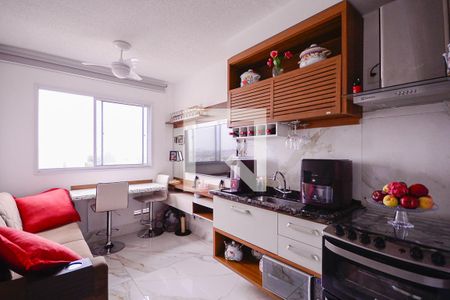 Sala/Cozinha  de apartamento à venda com 1 quarto, 25m² em Jardim Santa Emilia, São Paulo