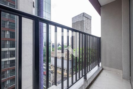 Studio - Varanda de kitnet/studio para alugar com 1 quarto, 24m² em Pinheiros, São Paulo