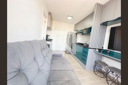 Sala/Cozinha de apartamento à venda com 1 quarto, 27m² em Barra Funda, São Paulo