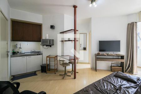 Sala/Cozinha de apartamento para alugar com 1 quarto, 28m² em Jardim Paulista, São Paulo