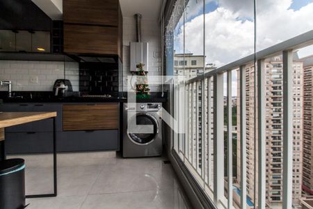 Varanda gourmet de apartamento para alugar com 1 quarto, 54m² em Alphaville Empresarial, Barueri