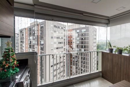 Varanda gourmet de apartamento para alugar com 1 quarto, 54m² em Alphaville Empresarial, Barueri