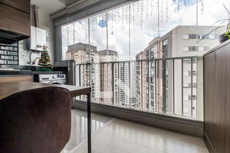 Varanda gourmet de apartamento para alugar com 1 quarto, 54m² em Alphaville Empresarial, Barueri