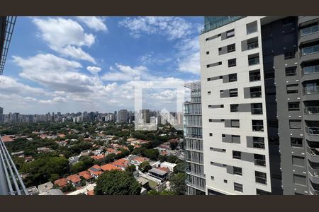 Vista da Sacada de kitnet/studio para alugar com 1 quarto, 30m² em Cerqueira César, São Paulo