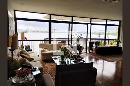 Sala de apartamento à venda com 4 quartos, 285m² em Lagoa, Rio de Janeiro