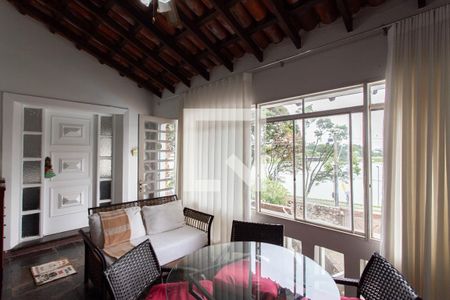 Varanda da Sala de casa à venda com 5 quartos, 500m² em Pampulha, Belo Horizonte