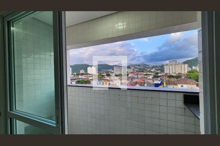 Detalhe Sala de apartamento para alugar com 2 quartos, 74m² em Campo Grande, Santos