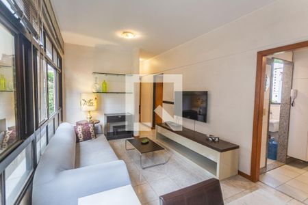 Sala de apartamento à venda com 2 quartos, 75m² em Santo Antônio, Belo Horizonte