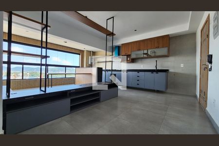 Sala de apartamento para alugar com 2 quartos, 66m² em Ponta da Praia, Santos