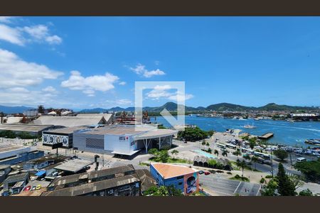 Vista da Sala de apartamento para alugar com 2 quartos, 66m² em Ponta da Praia, Santos