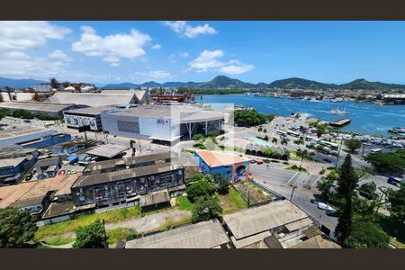 Vista da Sala de apartamento para alugar com 2 quartos, 66m² em Ponta da Praia, Santos