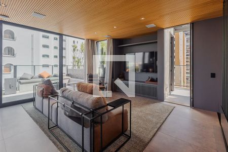 Sala de TV de apartamento à venda com 2 quartos, 182m² em Vila Madalena, São Paulo