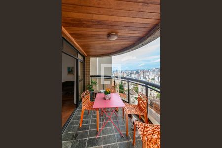 Varanda da Sala de apartamento à venda com 4 quartos, 100m² em São Pedro, Belo Horizonte