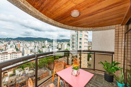 Varanda da Sala de apartamento à venda com 4 quartos, 100m² em São Pedro, Belo Horizonte