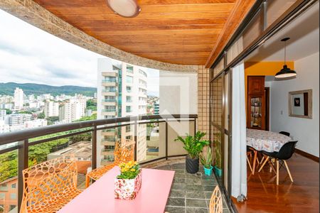 Varanda da Sala de apartamento à venda com 4 quartos, 100m² em São Pedro, Belo Horizonte