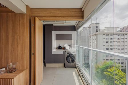 Varanda de apartamento à venda com 1 quarto, 66m² em Paraíso, São Paulo