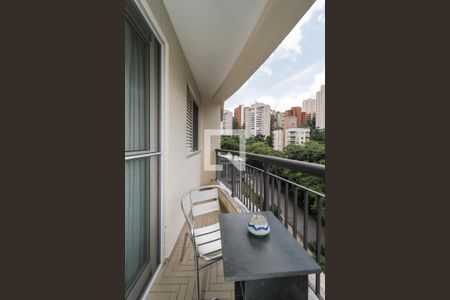 Varanda da Sala de apartamento à venda com 3 quartos, 75m² em Vila Andrade, São Paulo