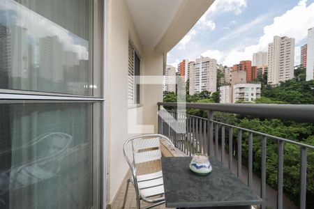 Varanda da Sala de apartamento à venda com 3 quartos, 75m² em Vila Andrade, São Paulo