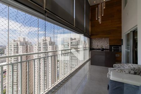 Varanda Gourmet de apartamento à venda com 4 quartos, 202m² em Vila Augusta, Guarulhos