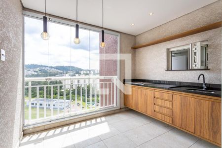 varanda de apartamento à venda com 2 quartos, 72m² em Centro de Apoio I (Alphaville), Santana de Parnaíba