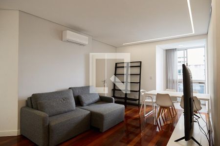 Sala de apartamento para alugar com 3 quartos, 100m² em Lourdes, Belo Horizonte