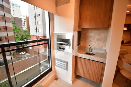 Sala - Churrasqueira de apartamento à venda com 1 quarto, 52m² em Cambuí, Campinas