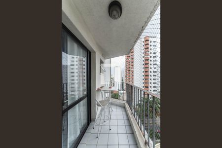 Varanda Sala  de apartamento para alugar com 2 quartos, 70m² em Brooklin, São Paulo