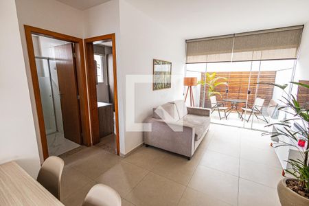 Sala de apartamento para alugar com 2 quartos, 50m² em Castelo, Belo Horizonte