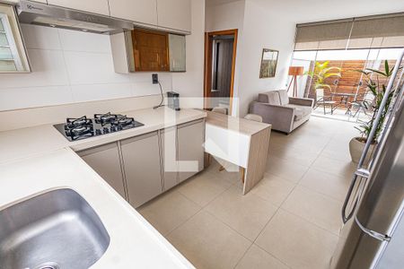 Cozinha de apartamento para alugar com 2 quartos, 50m² em Castelo, Belo Horizonte