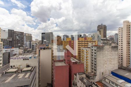 Studio - Varanda de kitnet/studio para alugar com 1 quarto, 27m² em Barra Funda, São Paulo