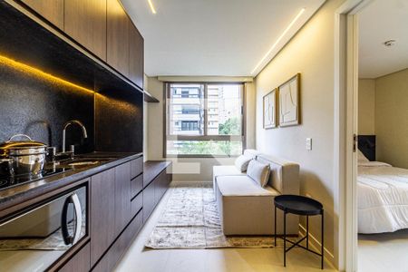 Sala de apartamento para alugar com 1 quarto, 32m² em Pinheiros, São Paulo